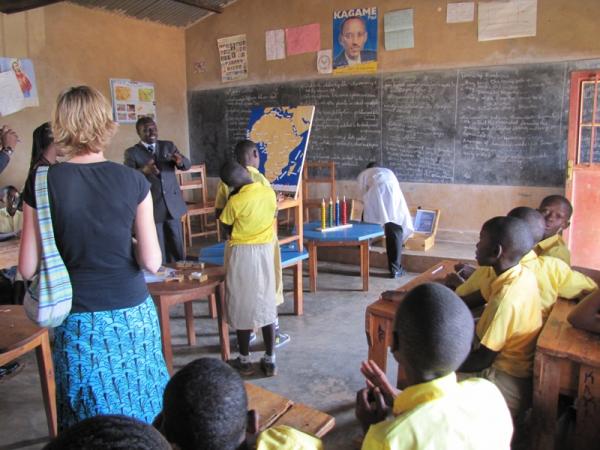 APPEK Kamuhoza Primary School pupils in a science class